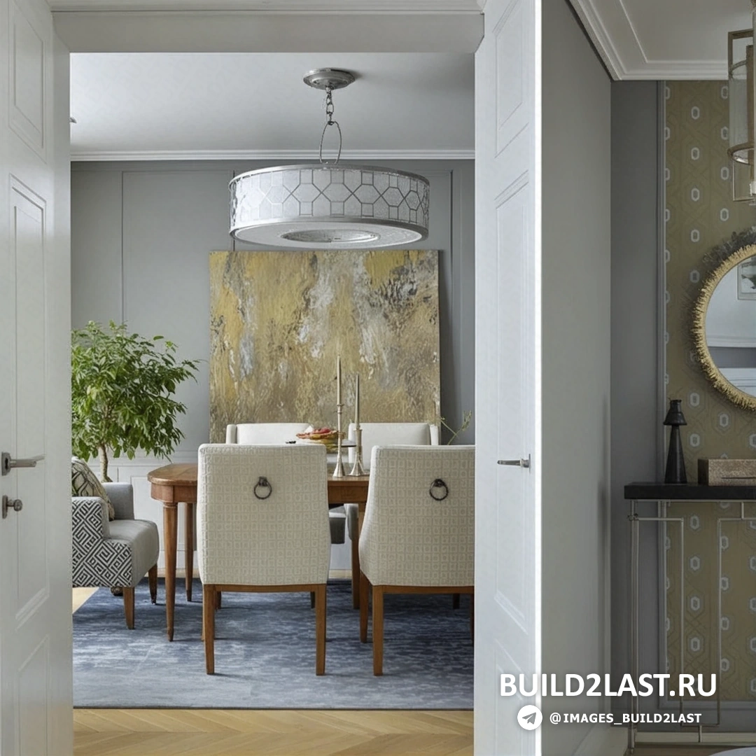 Золотые акценты на текстиле — подушках и шторах в гостиной