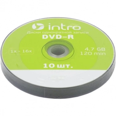  INTRO DVD-R 4.7Gb, 16x Shrink 10