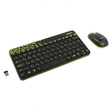 + Logitech Wireless Combo MK240 Black / Yellow USB 920-008213  