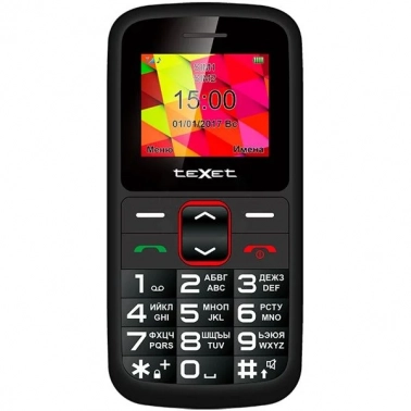 Мобильный телефон teXet, TM-B217 (BLACK/RED)