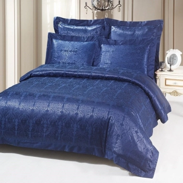 Постельное белье (евро-комплект) kingsilk (kingsilk) синий 60x45x12 см., Kingsilk