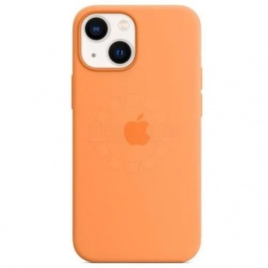    Apple, iPhone 13 mini Silicone Case with MagSafe - Marigold (MM1U3ZE/A) 