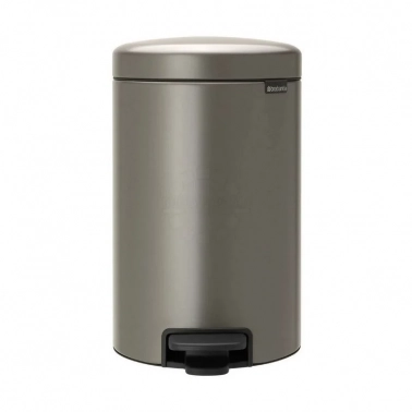 Бак мусорный с педалью 12 л Brabantia NewIcon платиновый