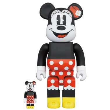  Bearbrick Medicom Toy Minnie Mouse Walt Disney 400% and 100%