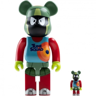  Bearbrick Medicom Toy Marvin The Martian Space Jam 400% and 100%
