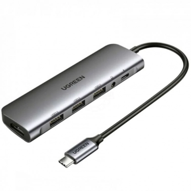 USB  Ugreen Hub 6 In 1 USB-C,  (80132)