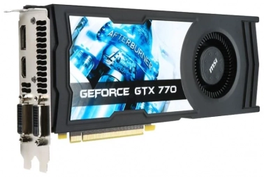 MSIGeForce GTX 770 1072Mhz PCI-E 3.0 2048Mb 7010Mhz 256 bit 2xDVI HDMI HDCP, 