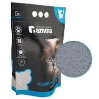 Наполнитель для кошачьего туалета Наполнитель для кошачьих туалетов Gamma бентонитовый комкующийся 5 л, Животные и товары для животных