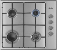 Встраиваемая газовая варочная панель Simfer, H 60 Q 40 M 411