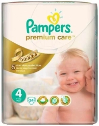 ���������� Pampers, Premium Care Maxi 7-14 ��  4 ������  24 �� � ������
