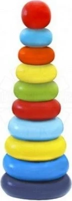 Пирамидка Алатойс, Колечки 10 деталей