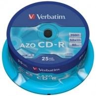   CDR  Verbatim DL 700Mb 52x CakeBox 25. (43352), Verbatim 43352