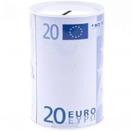 Копилка Евро, размер: h13см, металл, Market Union Co., Ltd.