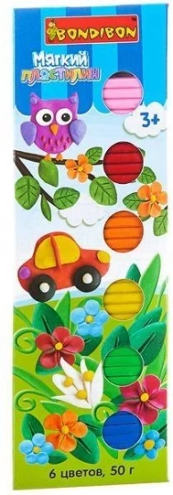 Набор для творчества, BONDIBON Мягкий пластилин (разноцветный) в Ставрополе