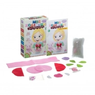 Набор для творчества, BONDIBON Шьем сладости из фетра -пирожное Клубника (разноцветный)