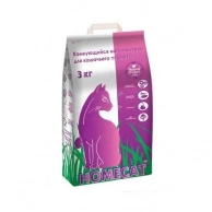 Наполнитель для кошачьего туалета Наполнитель HOMECAT комкующийся 3 кг