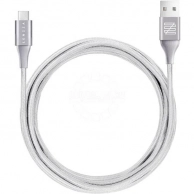  Lenzza Nylon Braided Kevlar Cable, USB Type-C, 2 