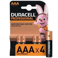 ������� Duracell, Professional AAA LR03/MN2400 4��.