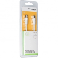 Кабель телевизионный Belkin, TV коакс. папа/мама 2м, белый (F3Y054bf2MWHT-P)