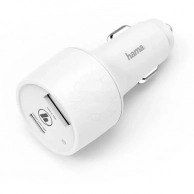 Автомобильное зарядное устройство Hama, PD/QC 3A White (00183322)