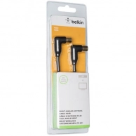 Кабель телевизионный Belkin, TV коакс. папа/мама угловой 2м (F3Y056bf2M-P)