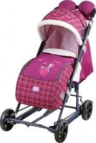 Коляска комбинированная Ника, детям (вишневый в клетку) НД8-2/2