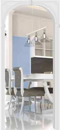 Арка Флоренция 200х1240х2150мм белый/под покраску, Аркада