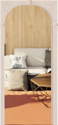 Арка Венеция пвх 200х1240х2150мм дуб молочный, Аркада