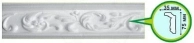 Профиль потолочный инжекционный 8504 2м 75х35, Comfortplast, Галтель