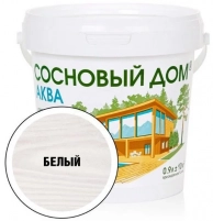 Декоративный деревозащитный антисептик Сосновый Дом Аква белый -20С° 0,9л, Dekart в Лисках