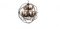  iron ii orb chandelier (gramercy)  77x79x77 ., Gramercy