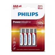  Philips, Power Alkaline AAA (LR03P4B/51) 4 .
