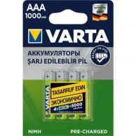 Аккумулятор Varta, Power AAA 1000 mAh 4 шт.