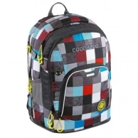 Рюкзак Coocazoo, Ray Day 24L Checkmate Blue Red серый/бирюзовый