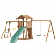   Jungle Cottage+Rock+Swing Module Xtra+  , Jungle Gym