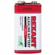 �������� ������� Rexant, 30-1061 � ����������� ��������� 6LR61 (������) 9 V 1 ��. ������� REXANT, ��������� � ������������