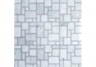  Orro mosaic Stone Bianco Carrara Random Square 30,5x30,5, Orro Mosaic