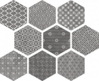  APE Soft Hexagon Kendo Mix Grey 23x26, Ape