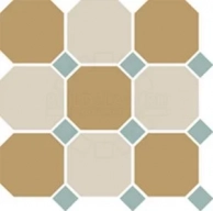  TopCer Octagon Yellow 03 White 16 Turquoise 13 Dots 30x30, Topcer