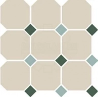  TopCer Octagon White 16/Green 18 + Turquoise 13 Dots 30x30, Topcer