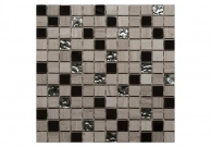  Orro mosaic Glasstone Linen Wood 30x30, Orro Mosaic