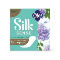Прокладки ежедневные Ola! Silk Sense Daily Deo Лепестки акации 60 шт