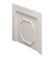 Торцевая панель Radomir Уэльс белая левосторонняя 73х2,8х52 см, Радомир