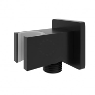 Держатель с подключением шланга Wasserkraft чёрный 8,2х5,2х5,2 см, WasserKRAFT