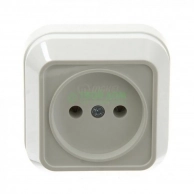 Розетка Makel Силовая 1 White, MAKEL
