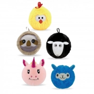 Мяч John мягкий Пушистый зверек 23 см в ассортименте