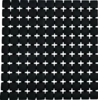 Коврик Ridder Nevis 6108210 чёрный, 54х54