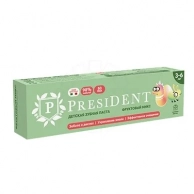 Паста зубная President детская фруктовый микс 3-6, 43г