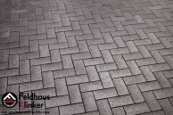 Тротуарная плитка Feldhaus Klinker с фасками 200x100x45 Umbra ferrum