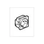 Legrand (Легран) Dlp и mosaic 077214 Розетка с заземлением, с мех. блокировкой, винтовые клеммы, 16А, 2 модуля